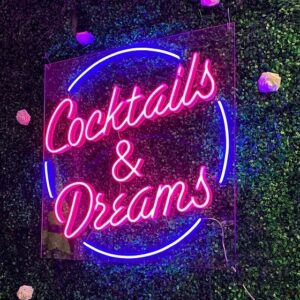 Cocktails & Dreams LED Neon Sign