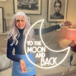 To The Moon And Back LED neon sign